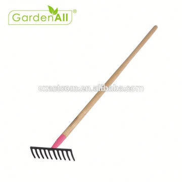 Rastrillo de hierba ligero más popular de la herramienta del jardín del precio de fábrica con la manija